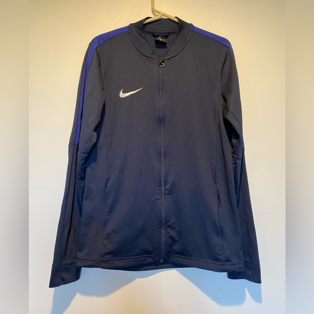 Men's Nike Zip-Up Track Jacket, Navy Blue, Size M